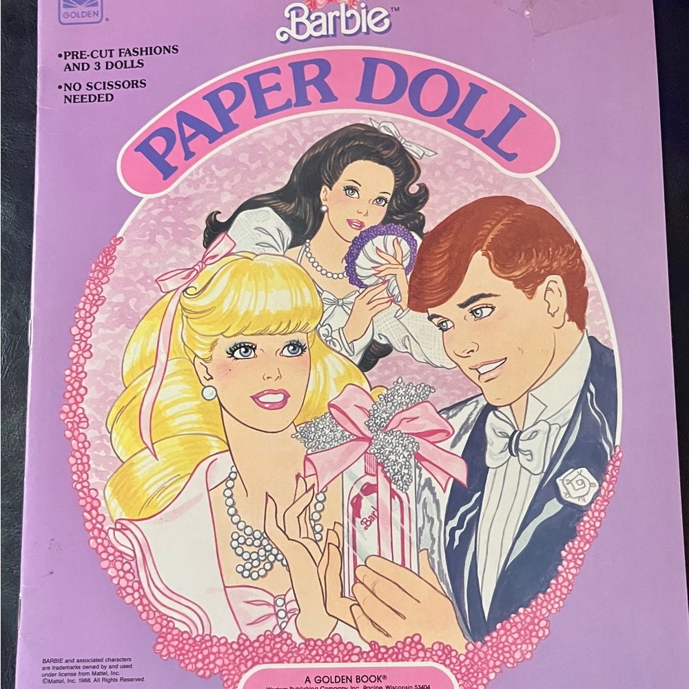 Ken & Barbie Paper Doll Set  Complete Uncut Vintage